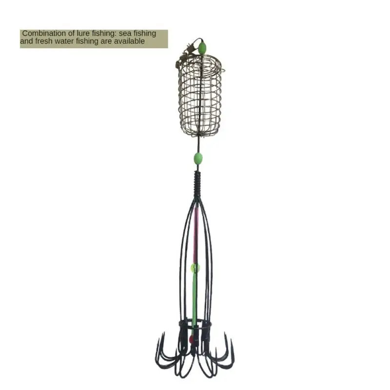 

Eight Claw Hanging Fish Hook 1 Eight Claw Hook Equipped With A Raised Cage Umbrella Shaped Integrated Molding Fishhook 42.00g