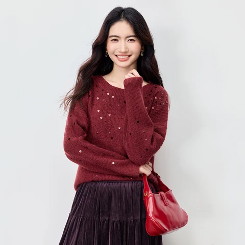 SENTUBILA Женские вязаные свитера с блестками