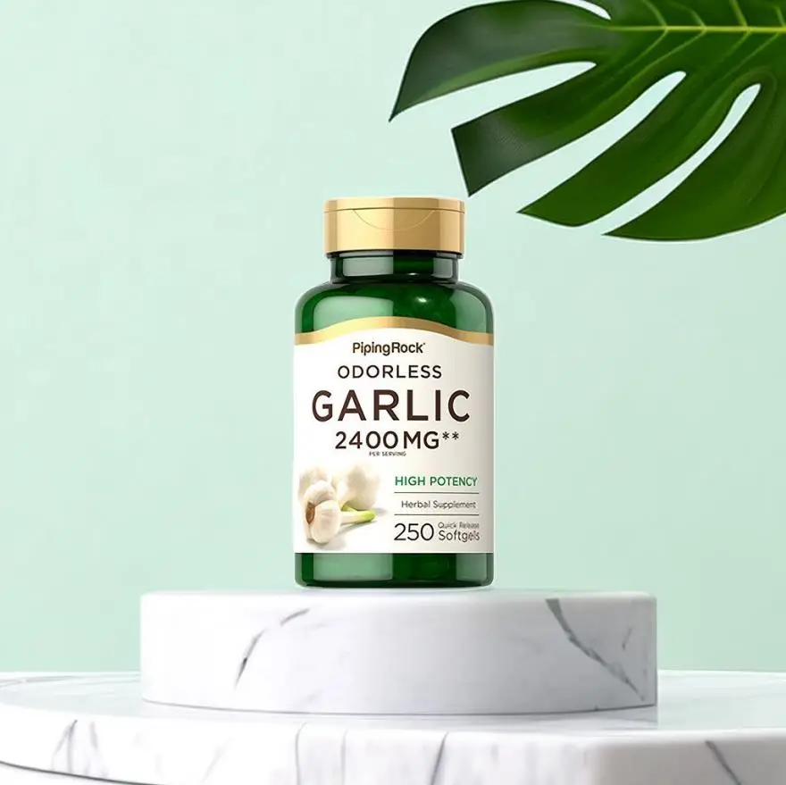 

Garlic Essential Oil Softgels, Garlic Extract, Allicin Boosts Immunity, Promotes Cardiovascular Health, Slows Cellular Aging