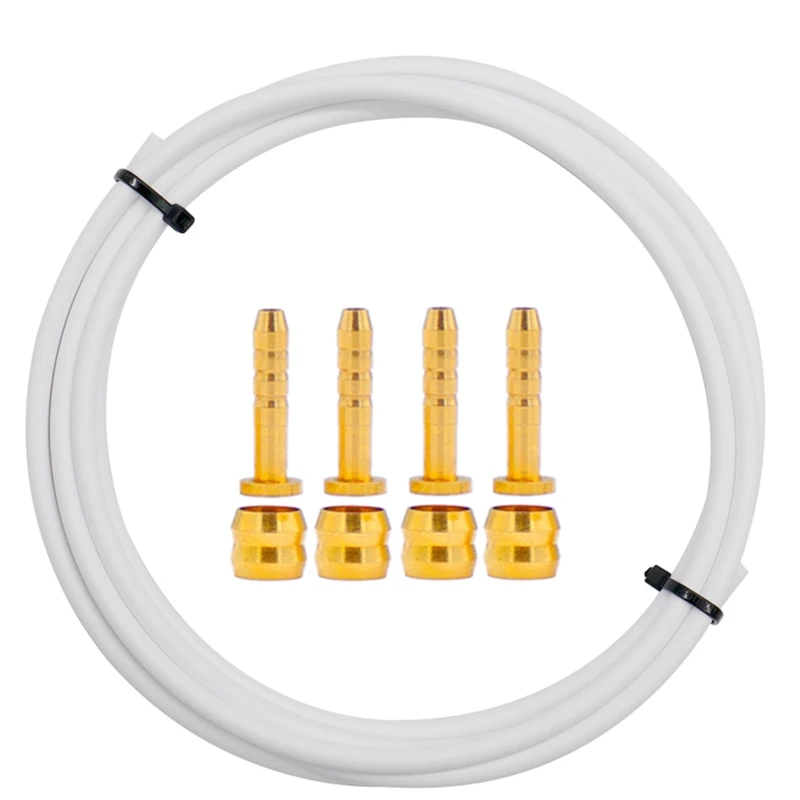 

Велосипедный тормозной шланг BH59, горный гидравлический дисковый тормозной шланг 2,5 м, соединительная вставка, оливковый комплект, Белый