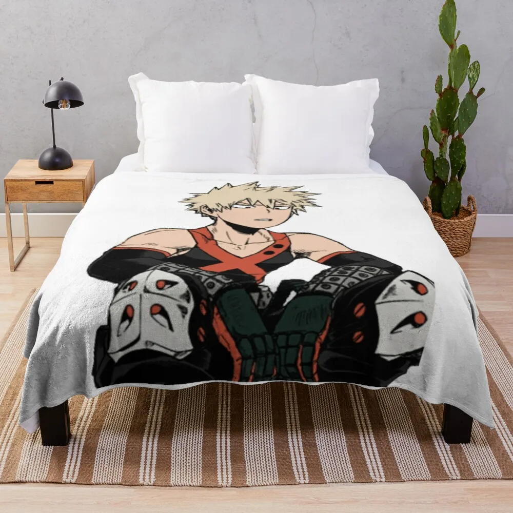 

Винтажное одеяло Katsuki Bakugo, одеяло для дивана, одеяло для кемпинга