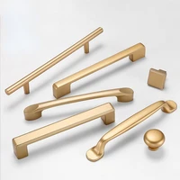 new kitchen handles style matte gold cabinet handles solid aluminum alloy kitchen cupboard pulls drawer knobs furniture hardware