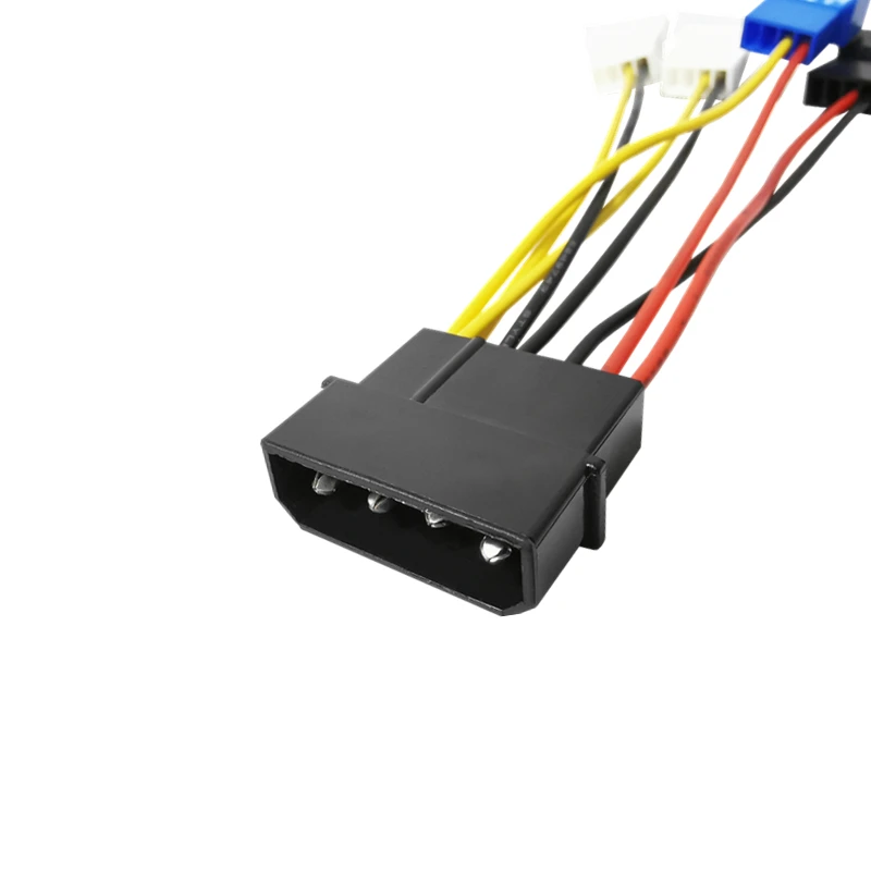 Новинка 4-контактный адаптер Molex для кабеля питания вентилятора с 3-контактным