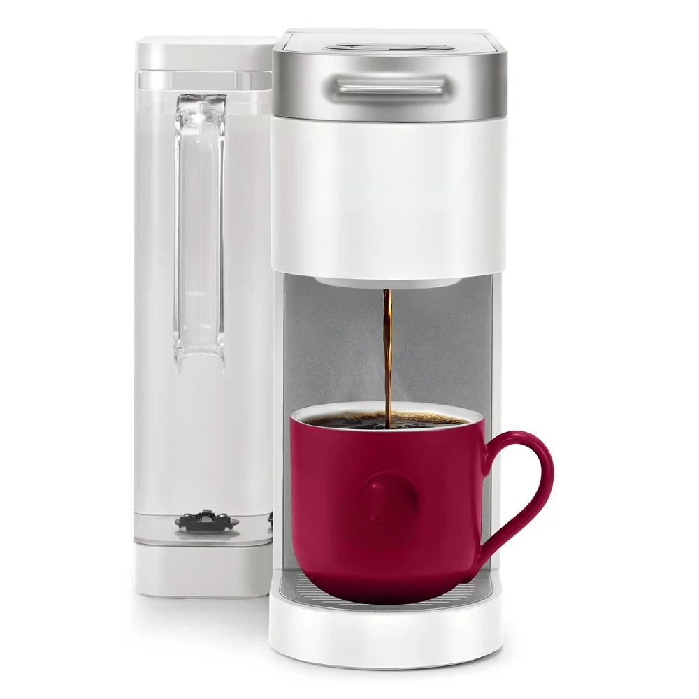 

White Single-Serve K-Cup Pod Coffee Maker