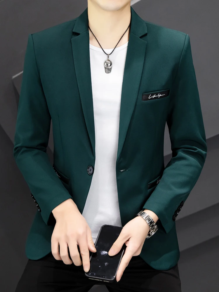 Новинка Весна 2024 корейский облегающий маленький костюм Sle деловая верхняя одежда