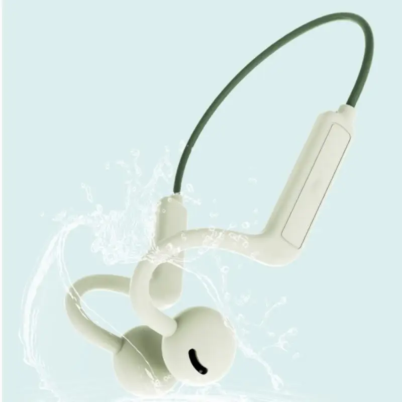 

Bone Conduction Earphone BlueTooth 5.3 Wireless Earbuds Waterproof Sports Running Gaming Headset Not In Ear Neck Headphones