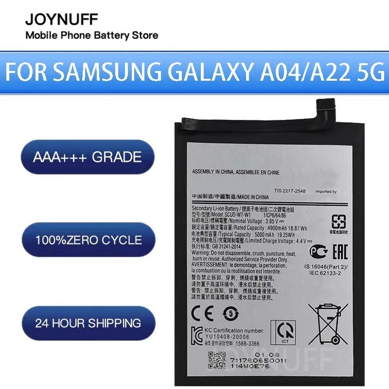 

New Battery High Quality 0 Cycles Compatible SCUD-WT-W1 For Samsung SM-A226B Galaxy A22 5G Replacement Sufficient Batteries+tool