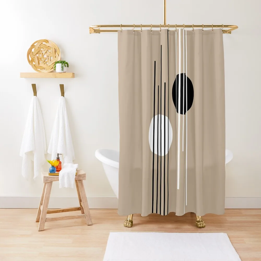 Линия и кривые прохождения 2 душевые занавески для ванной набор комнаты душевых