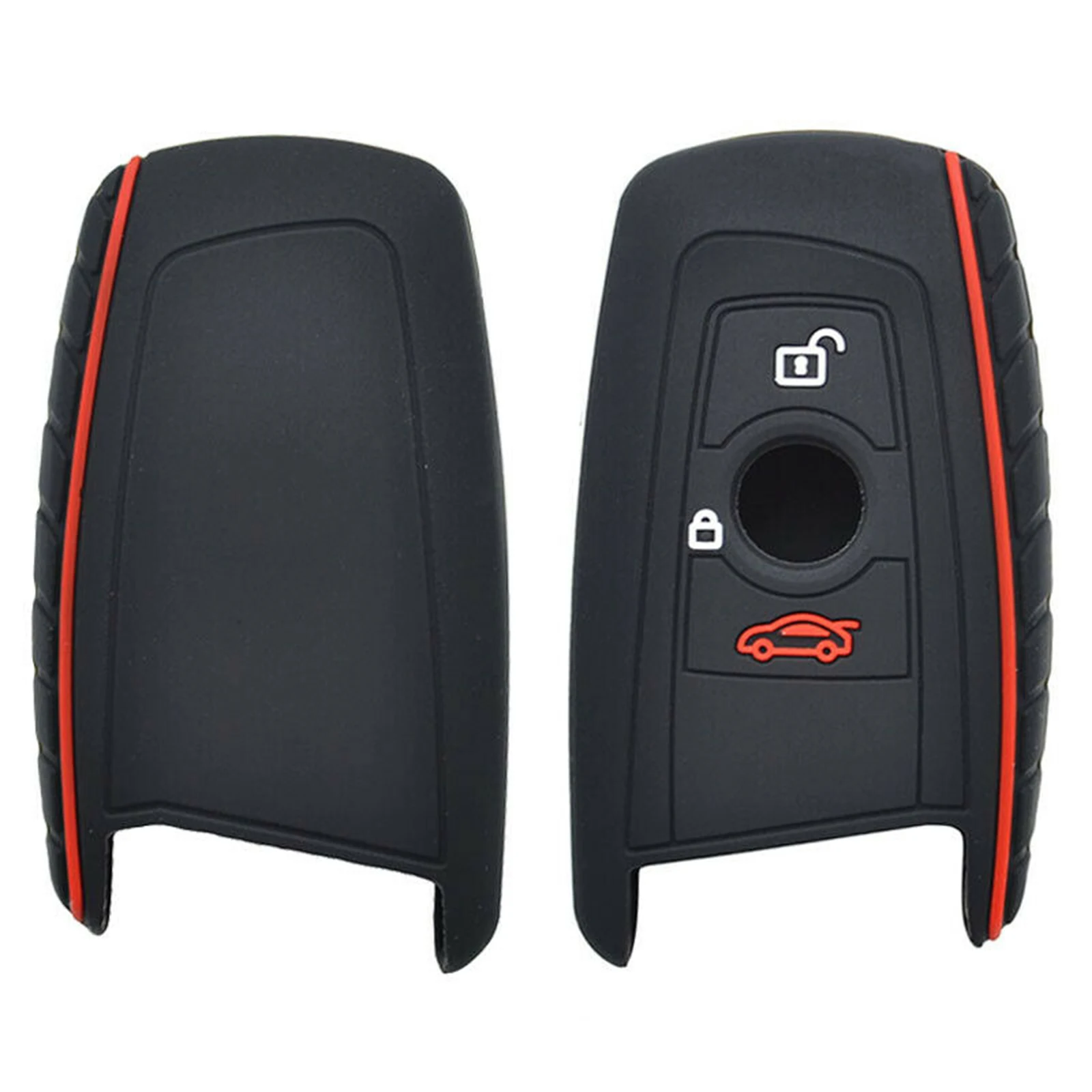 

Резиновый чехол для смарт-ключа BMW F01 F35 F20 F30 3 5 7 Series, силиконовый чехол для брелока без ключа, чехол с 3 кнопками 2009 2011 2015 2019