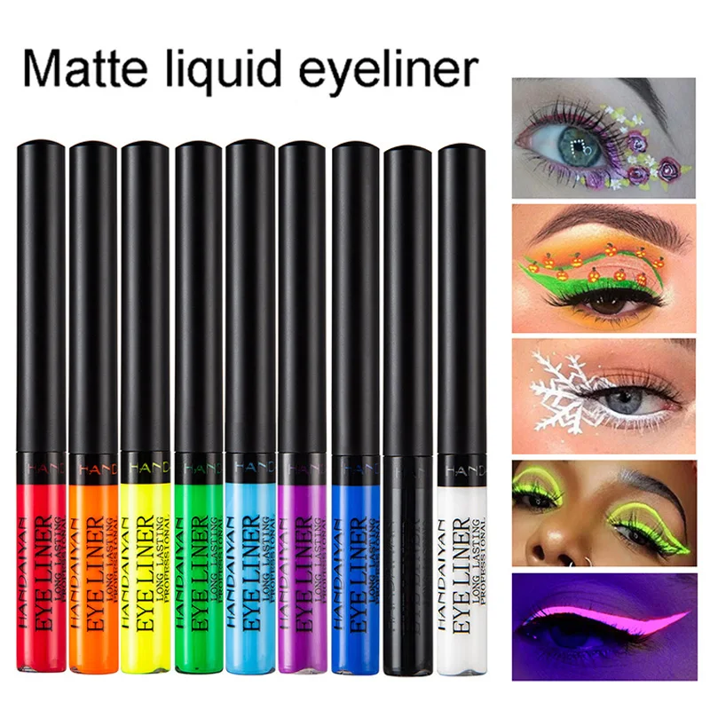 

22 Colors Liquid Eye Liner Pearl Matte Fluorescent Eye Makeup Pen Waterproof Sweatproof Colorful Eyeliner Makeup Cosmetic
