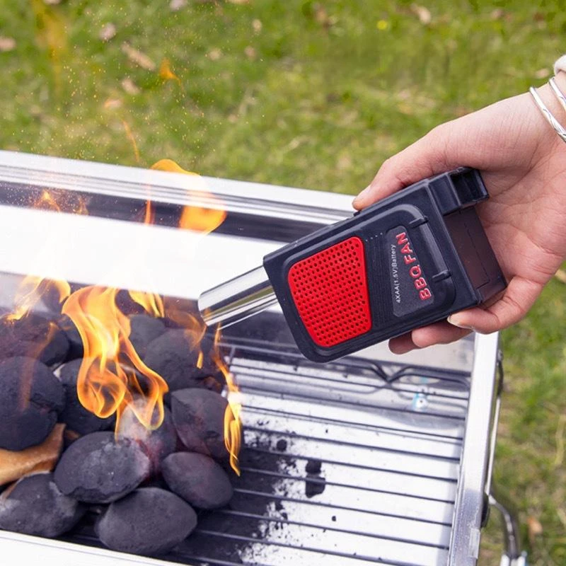 

Portable Dining Outdoor Garden Picnic BBQ Fan Air Blower Cooking Stove Tool