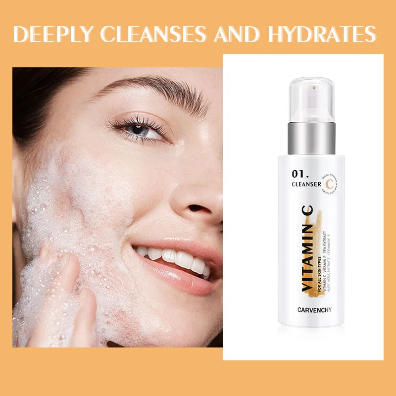 

Foaming Exfoliating Mousse Deep Remove Cleaning All Skin Types Wash Face Smooth Moisturizing Skin Exfoliator Unblock Pores 100ML