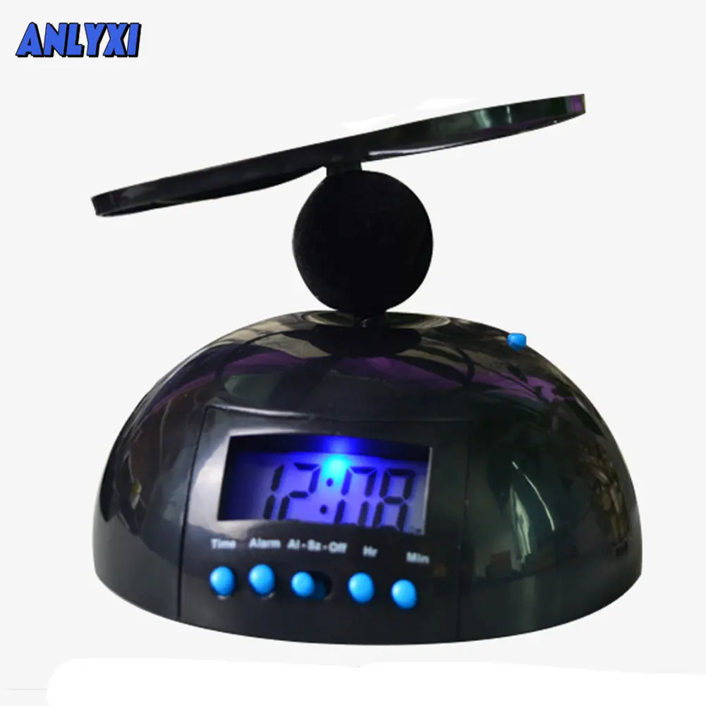 

Будильник для спальни с подсветкой вертолета ABS Ленивый подарок Летающий громкий раздражающий цифровой винт-пропеллер светодиодный диспле...