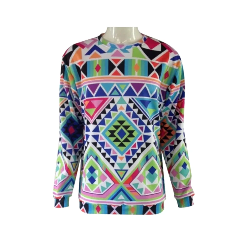 

Wholesale Custom LOGO Long Sleeve Shirts Sublimation Print Men sportswear Hoodies Men's Crew Neck Sweatshirt