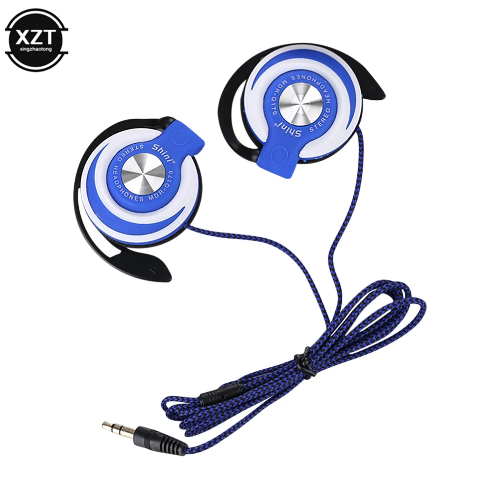 3.5mm Wired Headphones HIFI Heavy Bass Headset Over-ear Adjustable Ear Hook Earphones Music Earphone for Phone images - 6
