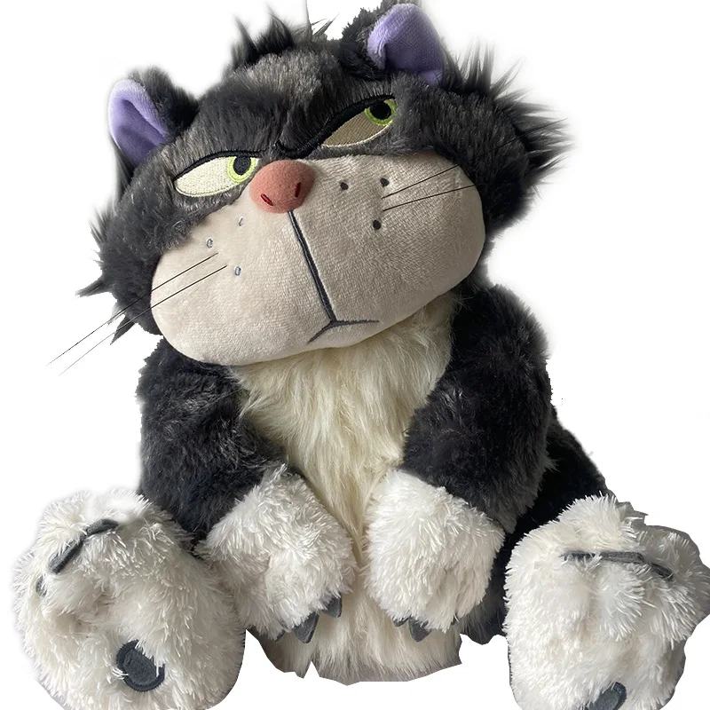 

New Disney Cinderella Norwegian Forest Cat Plush Doll Toys 30cm Kawaii Stuffed Animal Cartoon Anime Ragdoll Pillow Gift for Kids