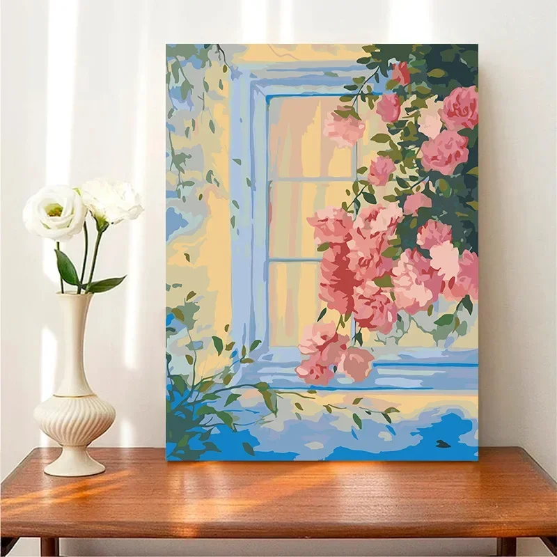 МОРЕ 8526175 Цифровая окраска маслом ручная картина с высоким эстетическим