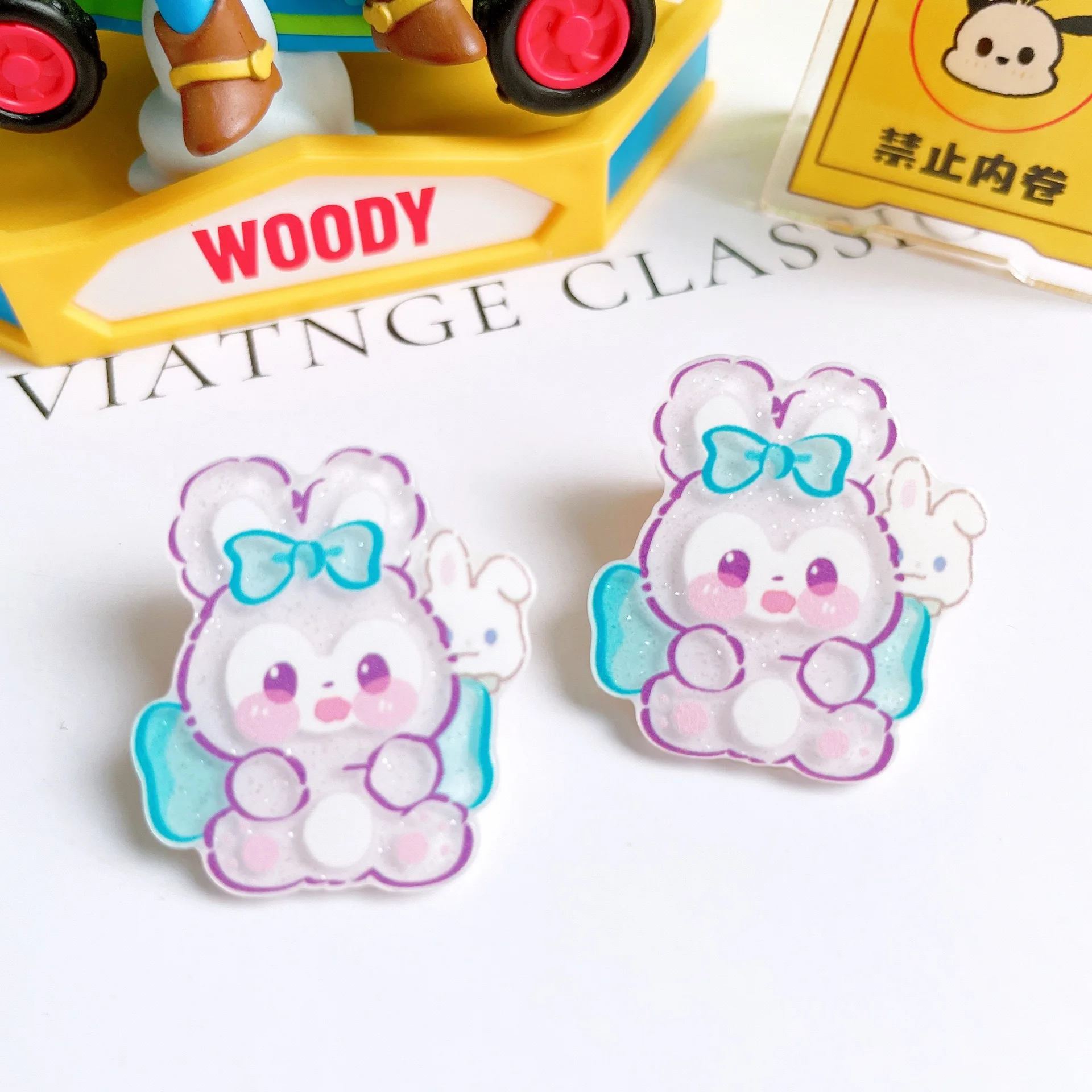 10 шт. новые милые акриловые украшения для скрапбукинга с изображением собаки