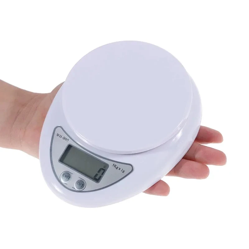 

5kg/1g LCD Electronic Scales Portable Digital Scale Food Measuring Weight Kitchen Cooking Baking Balance Measure Tools