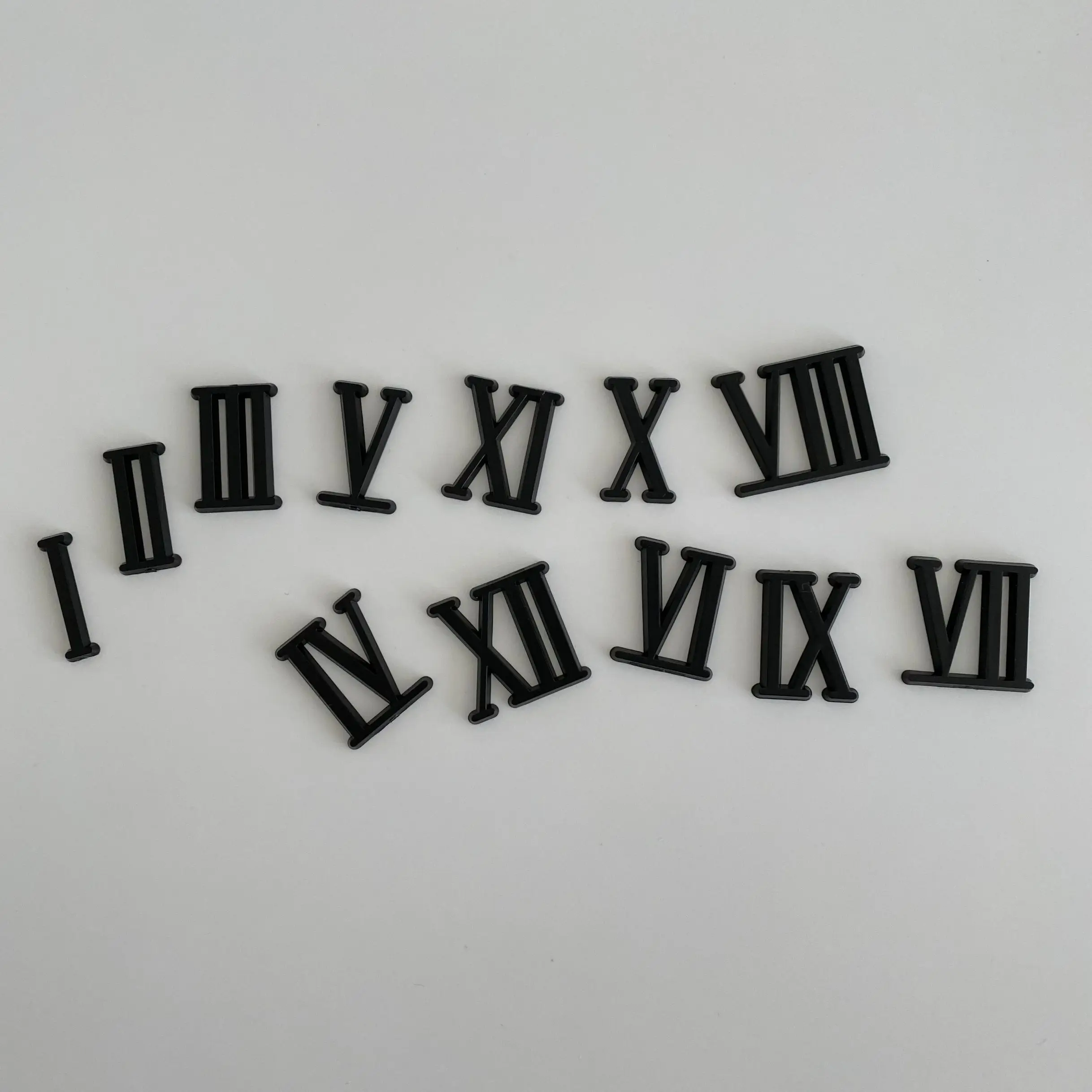 20Sets 2CM BLACK Roman Numerals for DIY Quartz Clock Movement Mechanism Repair Accessories | Дом и сад