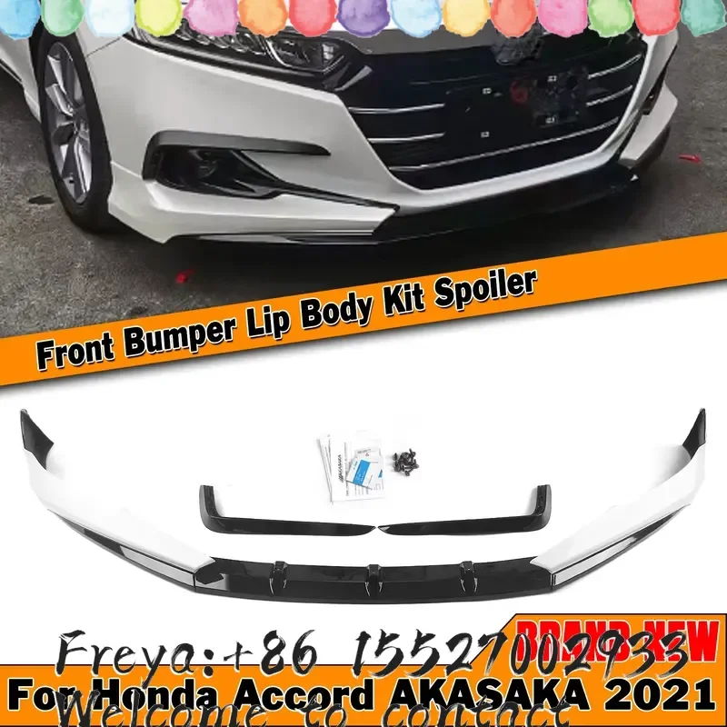 Фото AKASAKA для Honda Accord 2021-2022: Спойлер переднего бампера + накладки на противотуманные фары + декоративные накладки на воздухозаборники + сплиттер №3