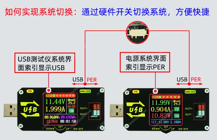 USB-тестер для зарядки с цветным экраном цифровой контроль усиление питания