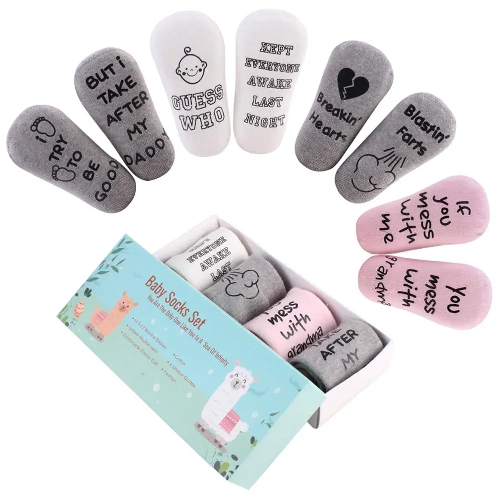 

Delicate Design 8pcs/Set Adorable Socks Portable Practical Durable Girls Boys Warm Soft Autumn Infants Stretch Socks
