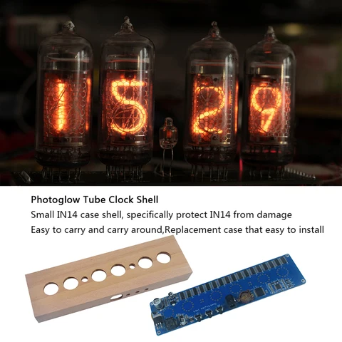 APWIKOGER IN14 Nixie Tube Часы из бука