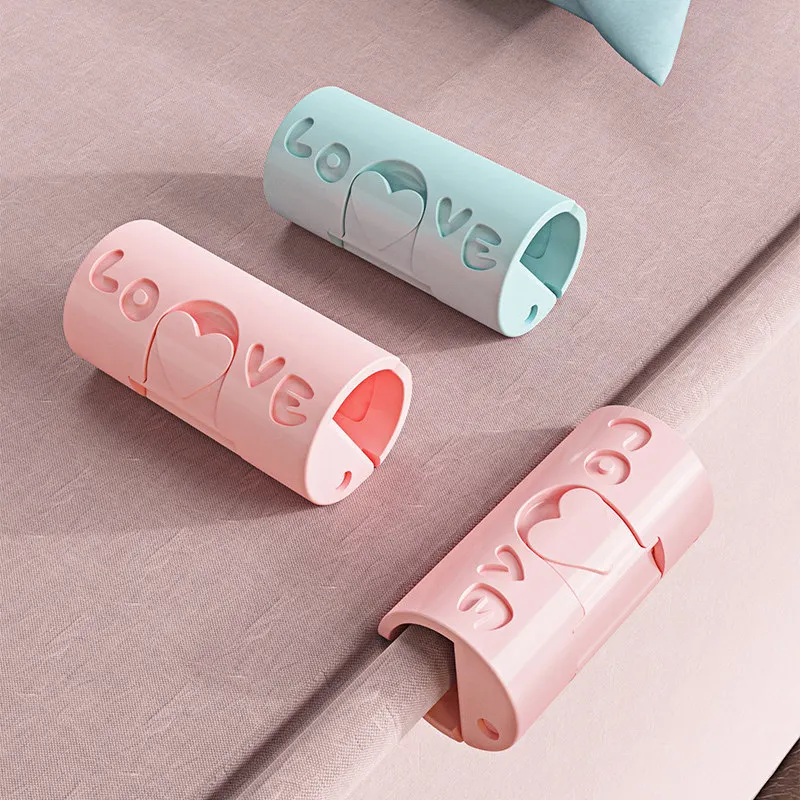 

Safe Slip-resistant Clamp Durable Non Slip Clamp Quilt Cover Gripper Needle-free Bed Sheet Fixed Clips Towel Clothes Peg Plastic