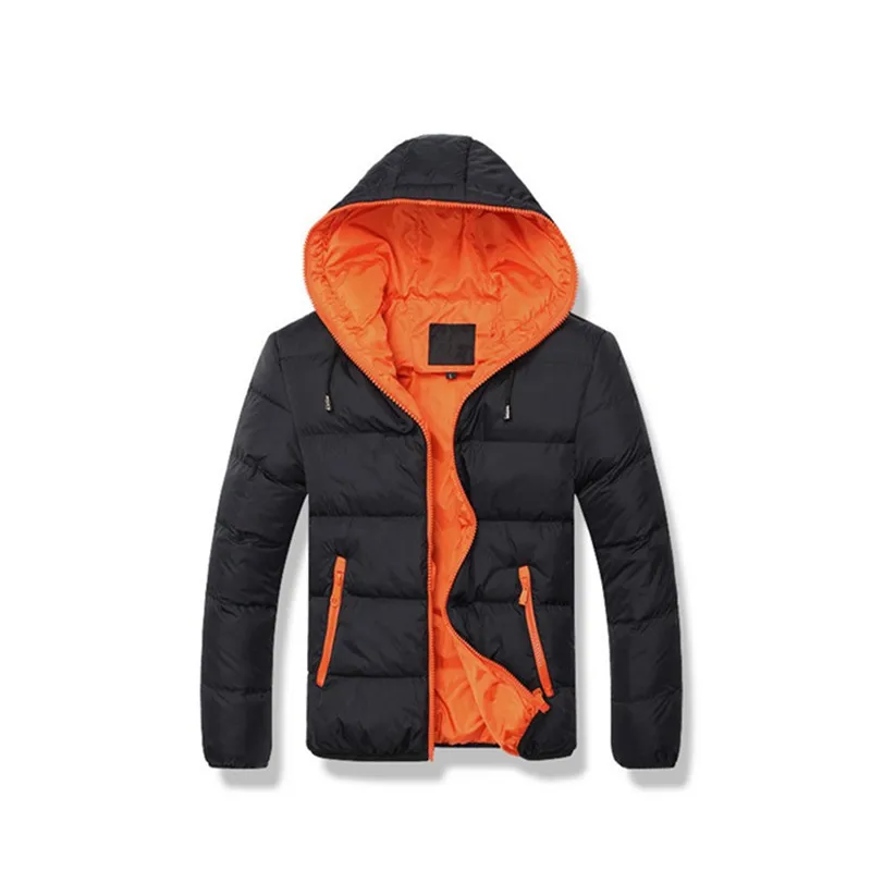 New Men's Hooded Cotton Coat Thickened Warm Short Cotton Coat