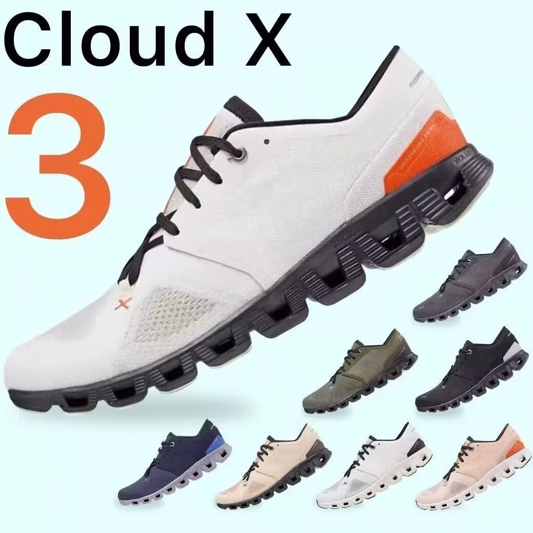 

New Original Designer Cloud X 3 Men Women Running Shoes Classic Runners Shoes Couple Walking Lightweight Breathable Casual Shoes