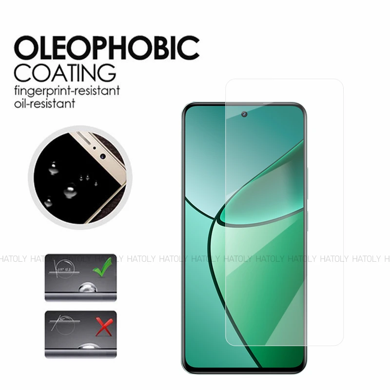 2/4 шт. защитная пленка для экрана Realme 12 Plus закаленное стекло полное клеевое