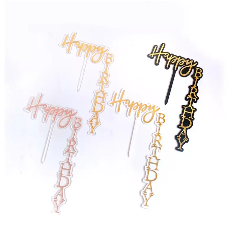 

NEW Birthday Acrylic Cake Topper Cake Toppers Birthday Cakes Party Wedding Decoration Anniversaire Candy Acrylic Cake Topper