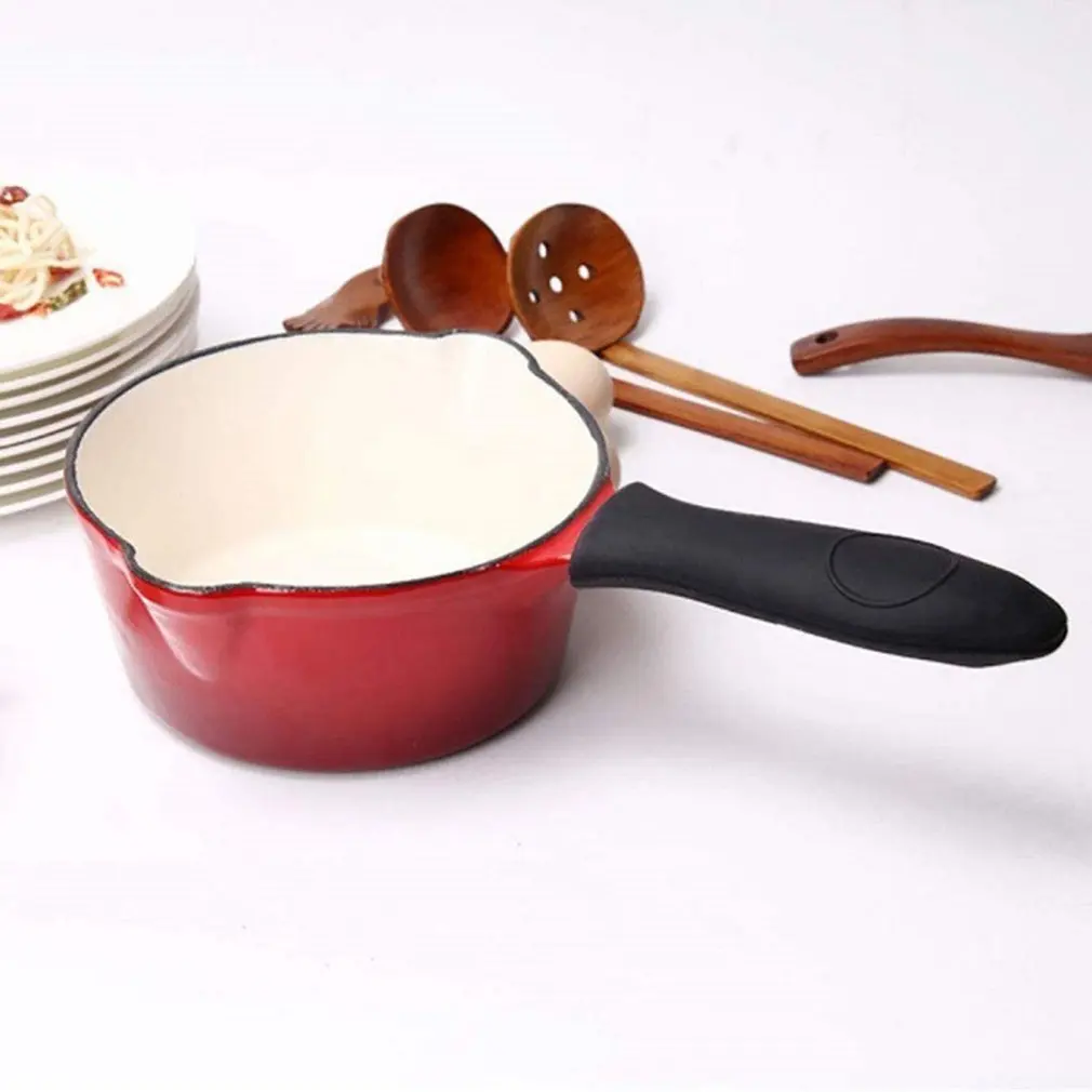 

Cast Iron Handle Cover Thick Silicone Heat Resistant Pot Holder Sleeve Cast Iron Skillet Handle Covers For Pans