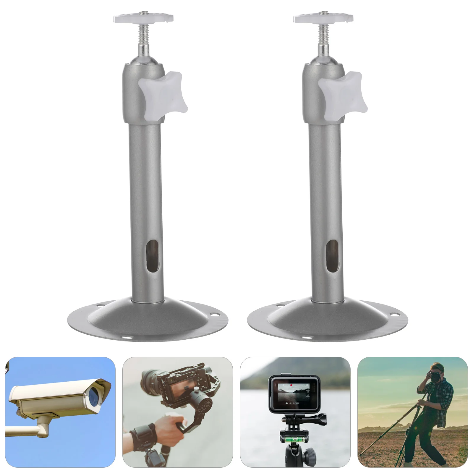 

2pcs Sturdy Premium Monitor Bracket Wall Mount Camera Bracket for Room Home Wall