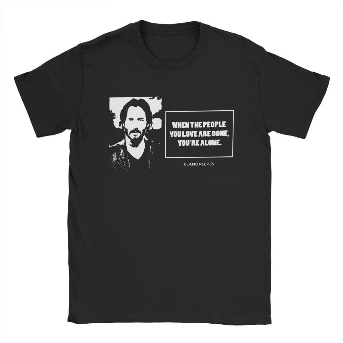 

Keanu Reeves Quote T-Shirt for Men John Wick Vintage Pure Cotton Tees Round Collar Short Sleeve T Shirt New Arrival Clothes