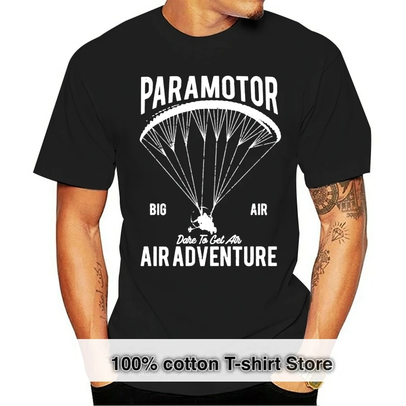 

Paramotor T-Shirt 100% Cotton Premium Tee New Vintage Tee Shirt