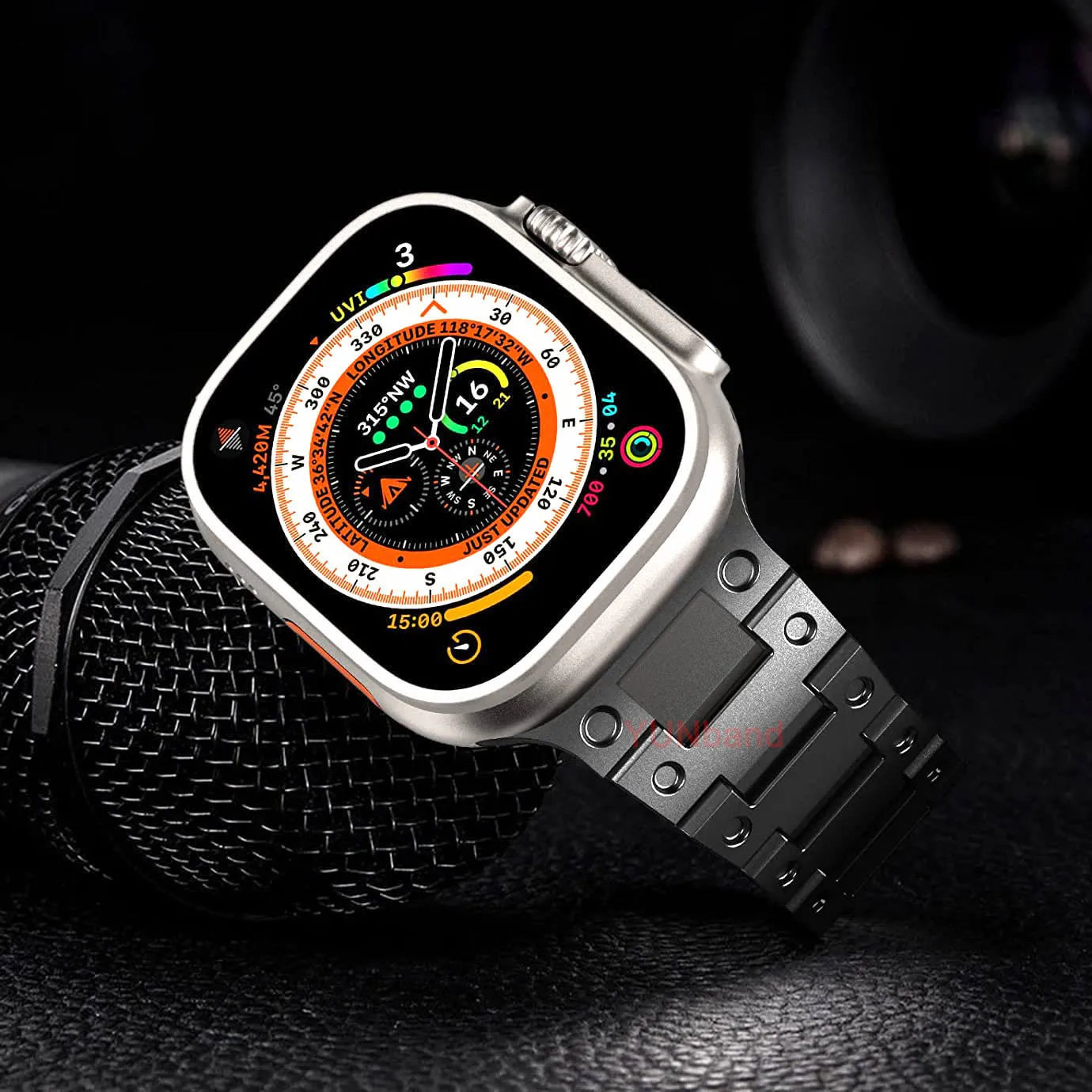 Luxury Titanium Steel Strap for Apple Watch Band Ultra 49mm 8 7 45mm 41mm Bracelet For IWatch Series SE 6 5 4 3 38mm 44mm 42mm