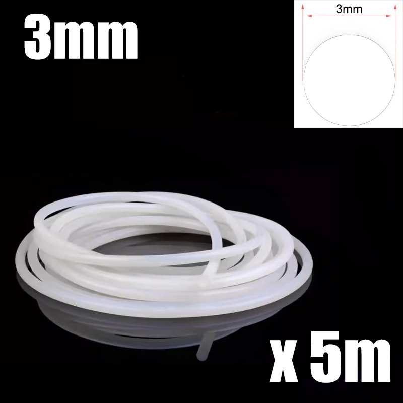 1-6 мм мягкий силиконовый круглый стержень акриловая жесткая трубка твердый стержень устойчивый к высоким температурам уплотнительный шнур 16,4 фута