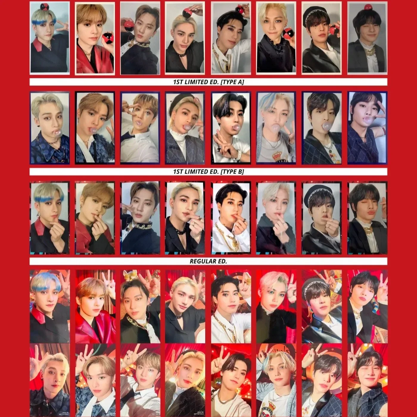 Kpop Stray Япония 2-й мини-альбом цирковая Фотокарта для пребывания в подарок