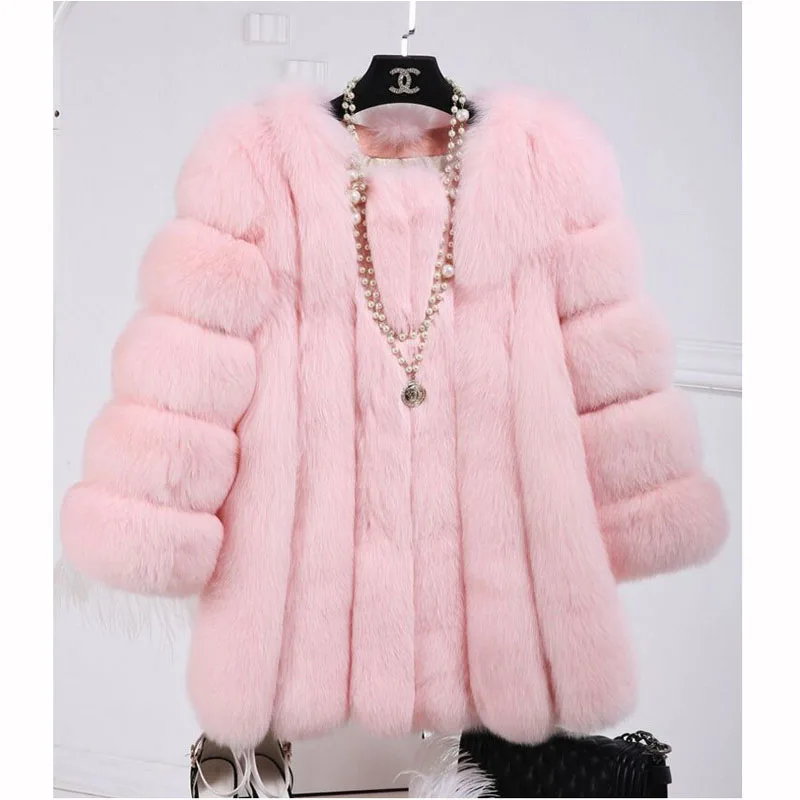 Winter Coat for Women Multicolor Women's Jacket and Faux Fur Warm Women's Jacket