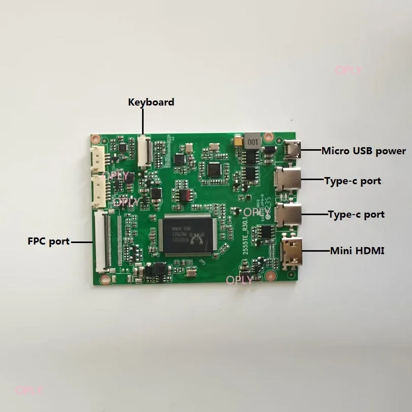 Фото Плата контроллера 2 Type-c, совместимая с Mini HDMI, Micro USB, EDP, в ультратонком металлическом корпусе для NE160WUM-N61/62/63 14