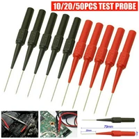 210pcs insulation piercing needle non destructive multimeter test probes redblack 30v for banana plug