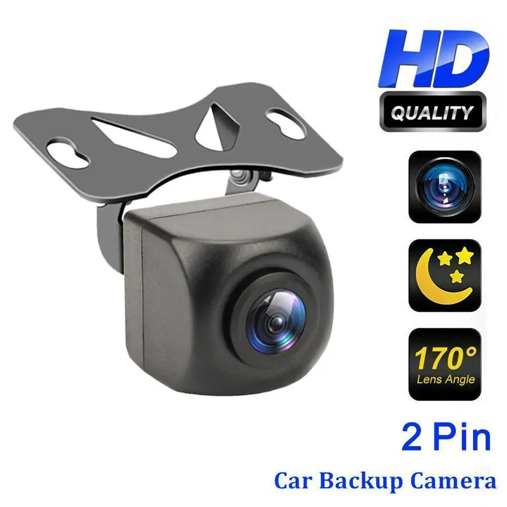 

720P 4Pin 170° Reverse Backup Camera Rear View HD Night Vision With Parking Line For Car Truck Bus