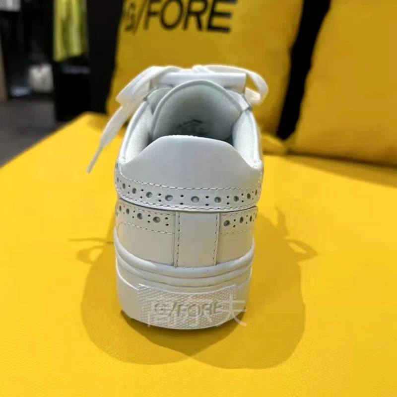 2022 Golf Shoes Women's Leather Anti-Skid Breathable Korean Original Quality Comfortable Fashion Casual Flat Shoes Women's Shoes