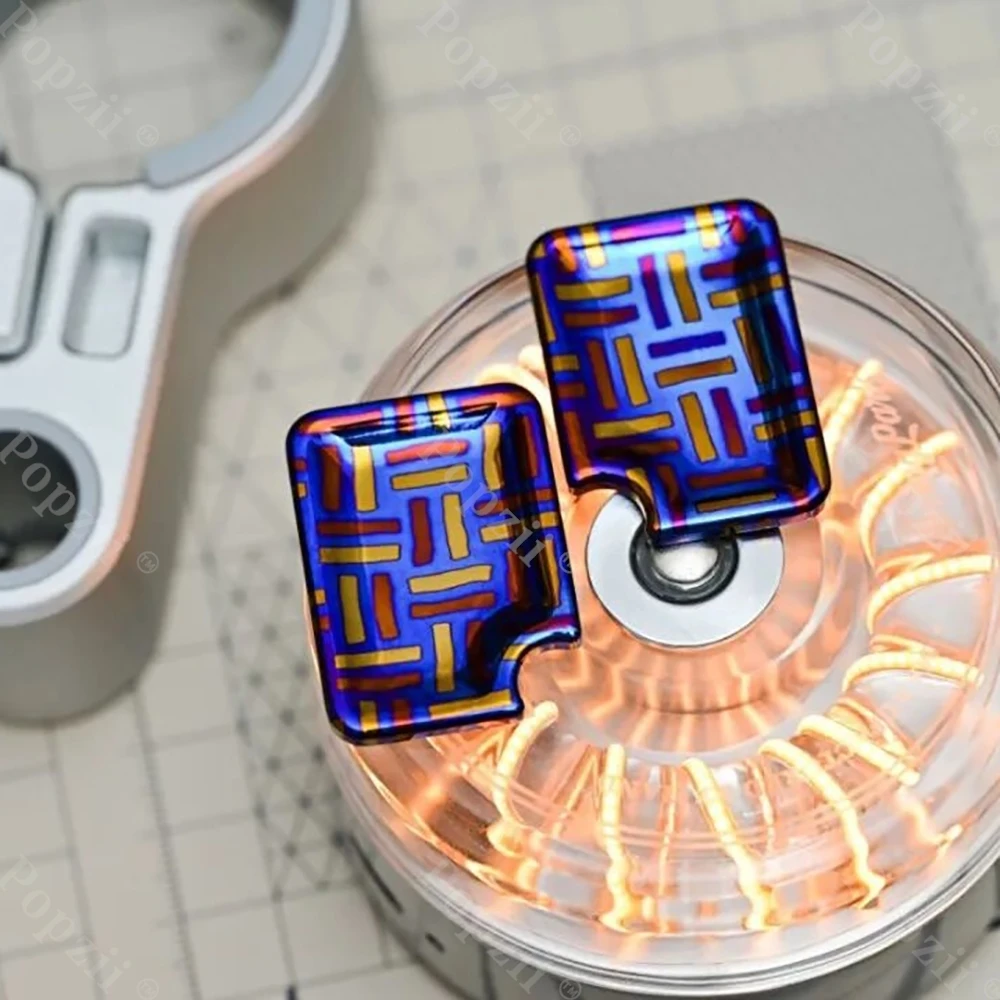 Фото BPMODS Timascus Nine Palaces Fidget Slider: Оригинальный дизайн, игрушка-антистресс, снимающая тревогу, с выдвижным механизмом, по цене поставщика №4