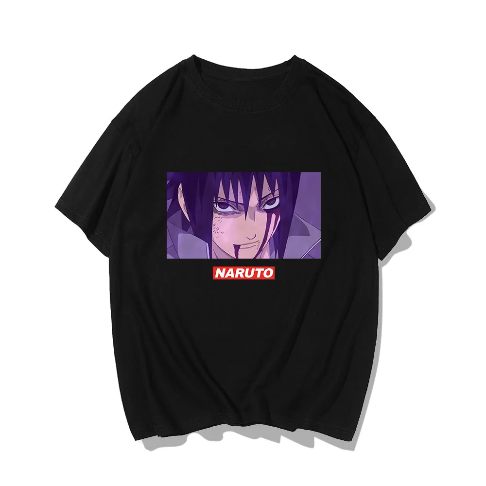 

Naruto Anime Peripheral Men and Women with A T-shirt Graphic T Shirts Tops Woman Tshirts Summer Plus Size T Shirt for Women