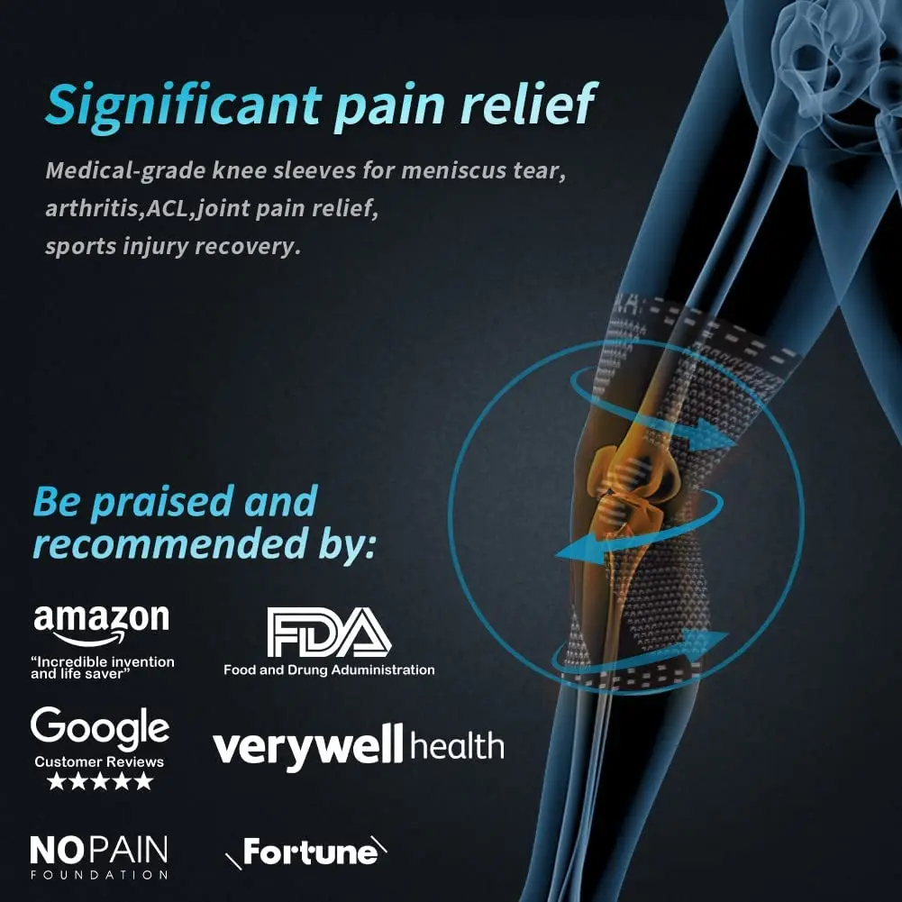 NEENCA наколенник из ионного волокна с гелевой подушечкой для облегчения боли при