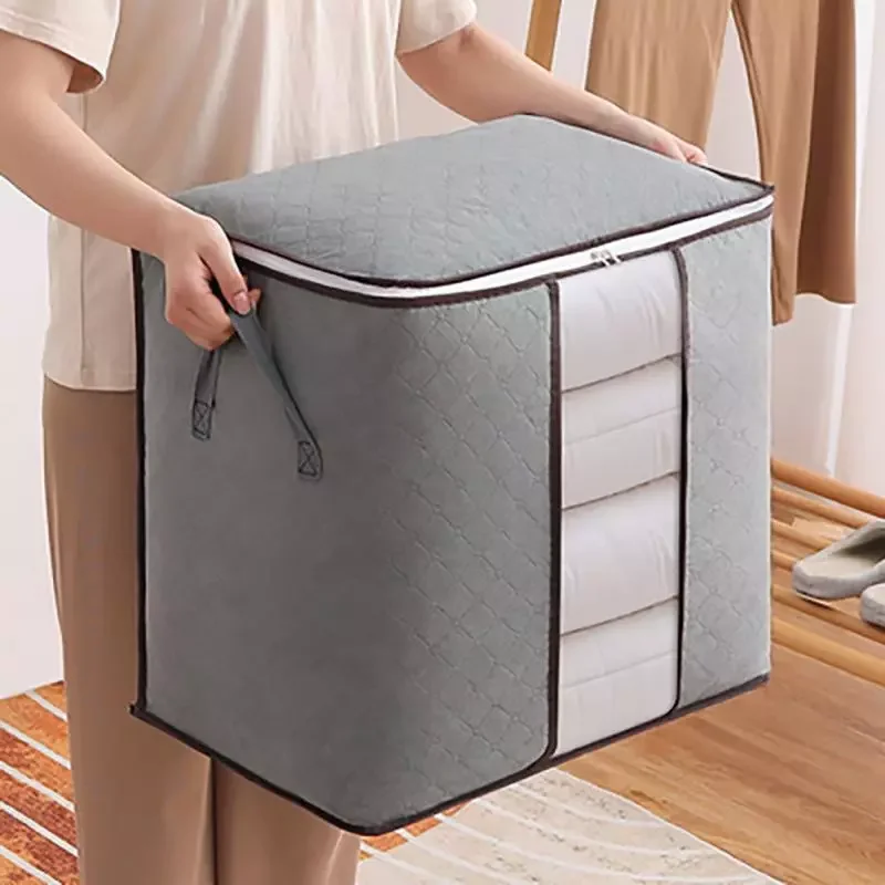 

Foldable Home Storage Bag New Waterproof Oxford Fabric Bedding Pillows Quilt Storage Bag Clothes Storage Bag Organizer