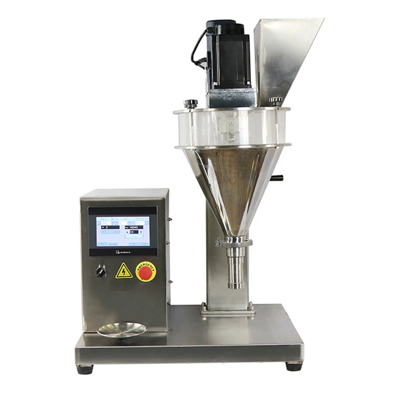 

DF-B Semi-automatic Powder Filling Weighing Machine For Flour Milk Dry Talcum Protein Spice Powder Auger Filler